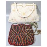 2 Vintage Beaded Evening Bags