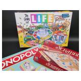 Games - Scrabble Life & Monopoly