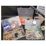 Fishing Lures with Cases and Rod