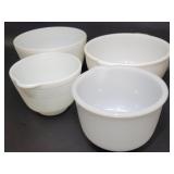 Vtg Milk Glass Bowls - Ah Hamilton Beach Etc.