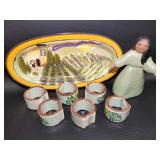 Ceramic Mexican Pottery - Napkin Rings Etc.