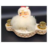 Vintage Santa Music Box Candle Holder