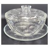 Pyrex Casserole Dish - Indented Circles and Plate