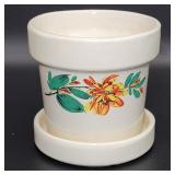 McCoy Pottery Flower Pot Hand Painted 1950s