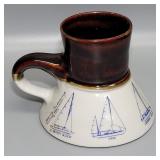 Vintage 1970s Nautical Boat Coffee Mug