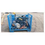 BLUE BIN W/MISC