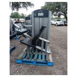 Seated leg curl machine