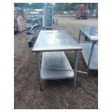 X1 STAINLESS PREP TABLE