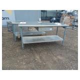 X1 STAINLESS PREP TABLE