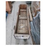 Long wooden box