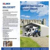 2025 20' FT X 30 FT High-End Carport SDLC2030FT