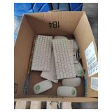 BOX OF APPLE WIRELESS KEYBOARDS AND MICE
