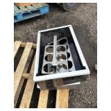 LOT OF 3 CONDIMENT RACKS NO CUPS