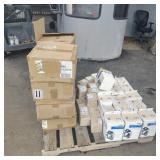 PALLET OF MASKS AND SANITIZER