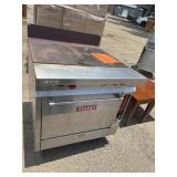 Vulcan gas griddle free standing w/oven