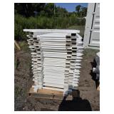 WHITE FENCE PALLET