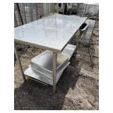 Stainless prep table x1