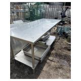 Stainless prep table x1