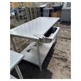 Stainless prep table x1