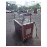 Hot serving table