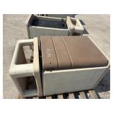 Concrete trash can