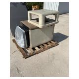 Concrete trash can