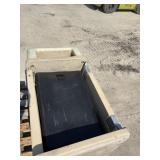 Concrete trash can