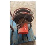 Heavy duty power cord on retractable reel