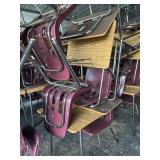 set of 4 student desks