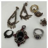 Misc Jewelry With Earrings, Pendant, and Ring
