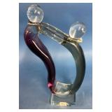 Murano GCA Hand-Blown Glass Parent and Child Sculp