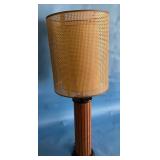 MCM Gruvwood Table Lamp With Rattan Shade