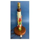 Mid-Century Modern Lamp with Wood Base