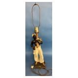 Blackamoor Chalkware Genie Table Lamp