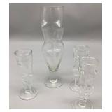 Flurescing Nudie Drinking Glasses &Shot Glasses