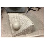 Tessellated Stone and Glass Coffee Table