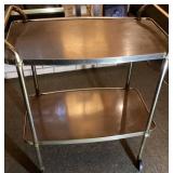 Cosco Bar Cart with Two Trays on Wheels