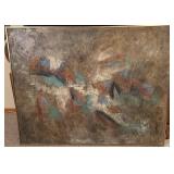 Large Signed Lee Reynolds Oil on Canvas