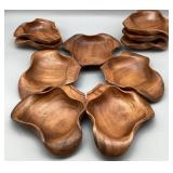 10 Mid-Century Monkey Pod Bowls