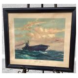 Framed Print of USS Hornet by Gordon Grant