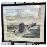 Framed Print of USS Norwhal by Gordon Grant