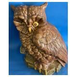 MCM Large Brown Ceramic Owl Decoy