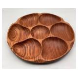 Teak Wood Pupu Platter by Styron Thailand