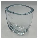 Asta Stromberg Art Deco Vase with Etched Geese