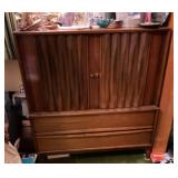 MCM Thomasville Brutalist Highboy Dresser