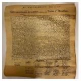 Replica United States Declaration of Independence,