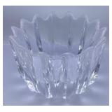 Orrefors Swedish Lead Crystal Bowl, Signed & Numbe