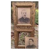 Framed Pair of 2 Portraits in Ornate 24x27 ins. Fr