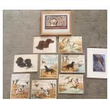 10 Wildlife & Dog Prints by Paul Wood, Krista Broo