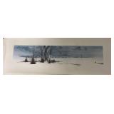 1984 Jack N. Vunck Panoramic Winter Landscape Prin